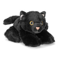 Wild Republic - Peluche de gato negro, juguete de peluche, regalos para niños, Hug'Ems de 7 pulgadas