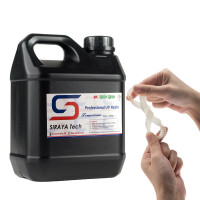 Siraya Tech Tenacious Resina para impresora 3D Resina flexible de curado UV de 405 nm con resina de fotopolímero estándar de alta resistencia al impacto para impresión LCD DLP 3D (2000 g, transparente)