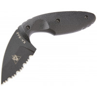 KA-BAR 1481 TDI Cuchillo de borde dentado para aplicación de la ley, pequeño, negro