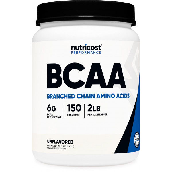 Nutricost BCAA en polvo 2:1:1-150 porciones (sin sabor)