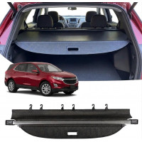 Powerty Cubierta de carga para Chevy Chevrolet Equinox/GMC Terrain 2018-2023 2024 Accesorios Cubierta de maletero retráctil Protección para todo tipo de clima Cubierta de equipaje de carga Fibra de carbono