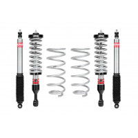 Kit de elevación de suspensión Eibach, PRO-TRUCK-LIFT STAGE 2, elevación delantera de 2 a 4 pulgadas, elevación trasera de 1 pulgada, resortes/amortiguadores, compatible con Toyota SUV mediano 2010-24, kit