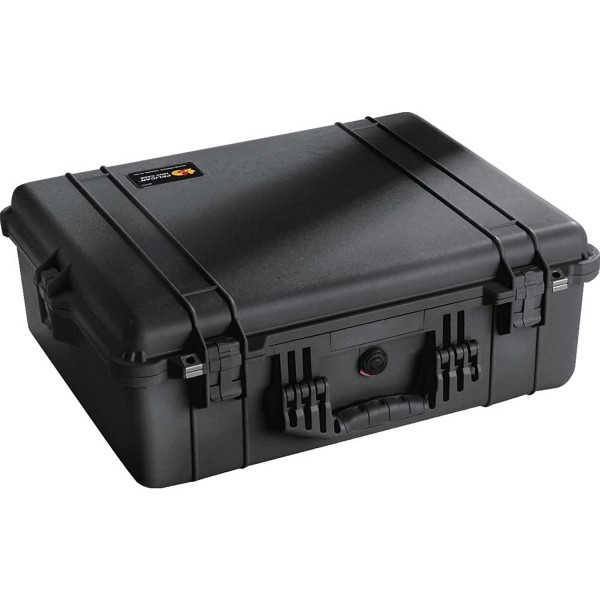 Estuche Pelican 1600 con espuma (negro)