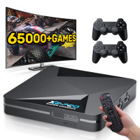 Consola de juegos retro Kinhank Super Console X2 PRO, más de 65.000 juegos clásicos integrados, sistema dual Android 9.0 y EmuELEC 4.6, salida HDMI UHD 4K, WiFi 2.4+5G, BT 5.0, chip S905X2, ideal para juegos familiares y regalos