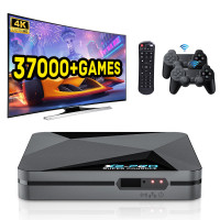 Consola de juegos retro Kinhank 2026 Upgrade, consola emuladora Super Console X2 PRO con más de 37.000 juegos clásicos, consola de juegos retro con EmuElec 4.6 y Android 9.0, salida 4K UHD, WIFI 2.4+5G, BT 5.0