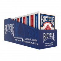 Bicycle Standard Rider Back Playing Cards, tamaño de póquer, paquete de 12, barajas de cartas clásicas para póquer, blackjack, juegos de casino y noche de juegos familiares