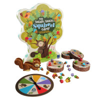 Educational Insights The Sneaky, Snacky Squirrel Game - Juegos de mesa para niños de 3 años, juguetes de habilidades motoras finas para niños pequeños, juegos preescolares a juego de colores, herramienta de pinzas juego de motor fino
