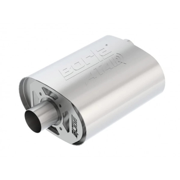 BORLA 400856 Silenciador de caja para Ford Coyote Salida moderada 5.0L V8 2.5 Offset/Centro 12 x 6 x 10.34 Cuerpo ATAK.