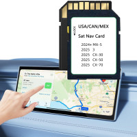 Mapa de tarjeta SD de navegación actualizado compatible con 2024+ MX-5, 2025 3/ CX-30, 2025 CX-50 / CX-70 KR9D66EZ1, última versión de mapa de tarjeta SD de navegación USA/CAN/MX KR9D 66 EZ1