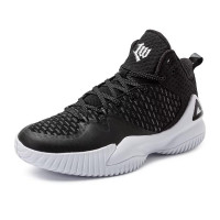 PEAK High Top zapatos de baloncesto para hombre Lou Williams Streetball Master zapatillas transpirables para exteriores zapatos acolchados para Fitness negro