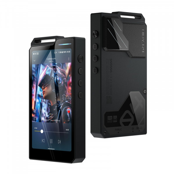 Reproductor MP3 y MP4 HiBy R4 Reproductor Spotify con Bluetooth y WiFi HiFi de 4 vías DAP Android 12 OS 3,5 mm PO+4,4 mm Bal 32G+2TB Memoria escalable