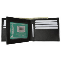 Marshal Premium billetera plegable suave de último estilo para hombres y mujeres | Porta billetes de cuero genuino con 11 ranuras, 2 compartimentos para billetes y ventana para identificación | Para tarjetas de crédito/débito, dinero, licencia de conducir