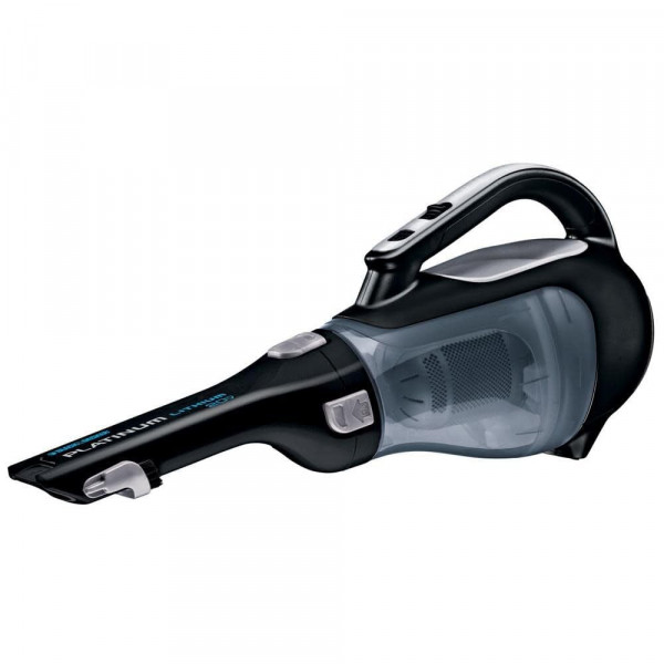 BLACK+DECKER Dustbuster Aspiradora de mano de 20 V recargable inalámbrica, aspiradora de coche portátil, potente aspiradora de mano AdvancedClean con herramienta para rincones extensible, cepillo abatible y base de carga (BDH2000L)