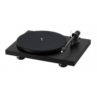 Tocadiscos audiófilo Pro-Ject Debut Carbon EVO con brazo de fibra de carbono, selección electrónica de velocidad y cápsula fono Sumiko Rainier premontada - Negro satinado