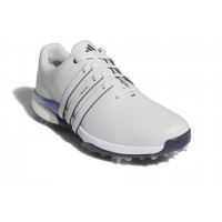 adidas Tour360 24 Zapatos de golf para hombre, gris guión/tinta aurora/azul cobalto, 11,5