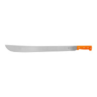 Machete estándar Truper de 26 pulgadas, hoja de acero con alto contenido de carbono, mango ergonómico de polímero naranja, herramienta de limpieza y corte agrícola de alta resistencia (modelo T-460-26P / 15889)