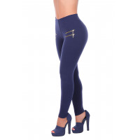 Bon Bon Up Leggings de algodón para mujer con cremalleras con moldeador interno del cuerpo y levantador de glúteos, varios estilos (M (US 4-5), 1176)