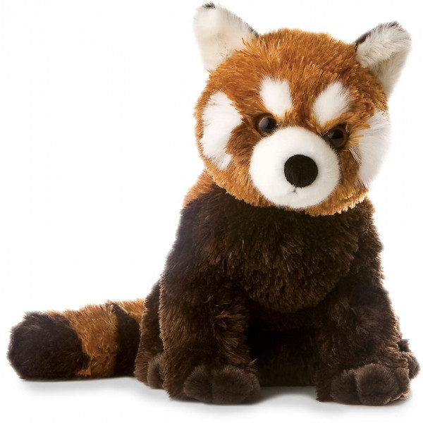 Animal de peluche Aurora® Adorable Flopsie™ Panda menor - Facilidad de juego - Compañeros atemporales - Marrón 12 pulgadas