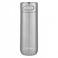 Taza térmica de viaje de acero inoxidable con aislamiento al vacío Contigo Luxe, 16 onzas de acero inoxidable