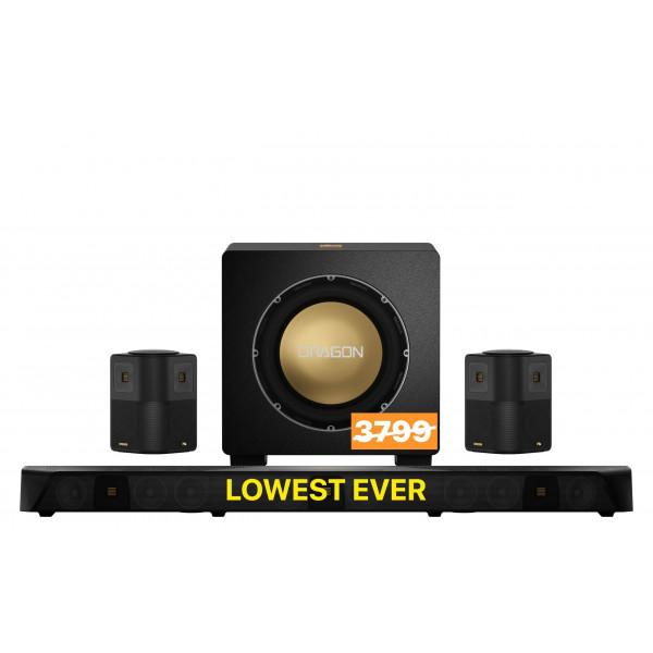 Dragon 11.1.6 Dolby Atmos/DTS X Pro Sistema de barra de sonido envolvente - Sub de referencia de 12