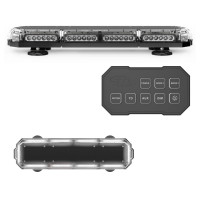 SpeedTech Lights K-Force Micro Elite 21 180W Luz de precaución LED magnética (transparente/transparente)