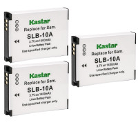 Kastar SLB-10A - Batería de repuesto para Samsung SLB-10A EC-WB700ZCPSCN, cargador Samsung SBC-10A, Samsung WB150F, WB200F, WB250F, WB280F, WB350F, WB500, WB550, WB600, WB650, WB700, WB750