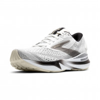 Brooks Adrenaline GTS 24, calzado para correr con soporte para hombre, blanco/negro/pelícano, 7 mediano