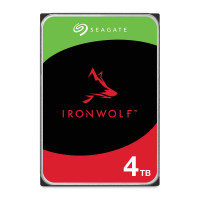 Seagate IronWolf 4TB NAS Disco duro interno CMR 3,5 pulgadas SATA 6Gb/s 5400 RPM 64MB caché para servicios de rescate de almacenamiento conectado en red RAID (ST4000VNZ06/006)