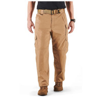 5.11 Pantalones tácticos Taclite Pro de rendimiento ligero para hombre, bolsillos cargo, cinturilla de acción, Coyote, 34 W x 30 L, estilo 74273