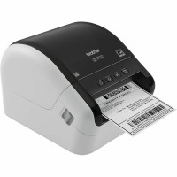 Brother QL-1100 Impresora de etiquetas monocromática térmica profesional de gran formato, franqueo y código de barras, color negro