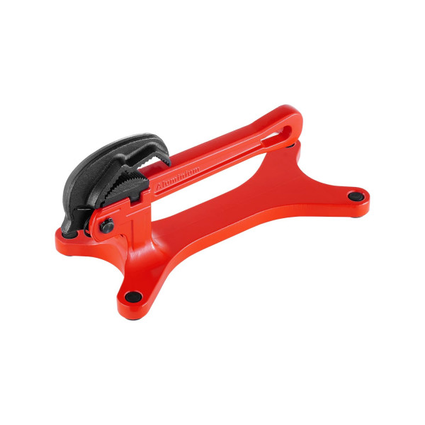 VEVOR Tornillo de banco portátil para tubos, abrazadera de aluminio ligera para tubos de 1/8 a 1-1/2, llave autoajustable de agarre rápido para corte de tubos, roscado, sujeción, ideal para reparación de plomería