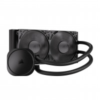 Enfriador líquido de CPU CORSAIR Nautilus 240 RS - AIO de 240 mm - Silencioso - Conexión directa a la placa base - Conexión en cadena - Intel LGA 1851/1700, AMD AM5/AM4 - 2 ventiladores RS120 incluidos - Negro