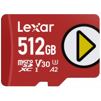 Tarjeta Micro SD Lexar de 512 GB, lectura de 205 MB/s, 4K, V30, UHS-I, A2