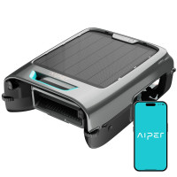 AIPER EcoSurfer S2 Robot Skimmer Solar para Piscina Limpieza Continua 24/7, Gris