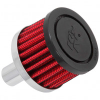 Filtro de aire/respiradero de ventilación K&N: alto rendimiento, premium, lavable, filtro de motor de repuesto: altura del filtro: 1,5 pulgadas, longitud de brida: 0,875 pulgadas, forma: respiradero, 62-1030