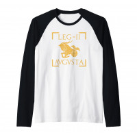 Legio II Augusta Capricornus Emblema Legión Romana Raglan Baseball Tee
