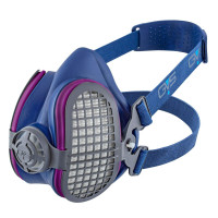 Respirador de media máscara para polvo GVS Elipse P100 con filtros reemplazables y reutilizables incluidos, azul