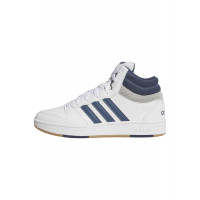 adidas Hoops Mid Classic unisex para adultos, blanco/tinta preloved/gris órbita, 13.5