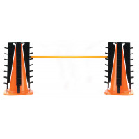 Champion Sports MHCSET Juego de conos de vallas, ajustable