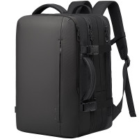 BANGE Mochila de viaje expandible para hombre de 45 L, mochila para computadora portátil para computadora portátil de 17,3 pulgadas, mochila de mano que se adapta debajo del asiento aprobada por la aerolínea, bolsa de viaje para artículos personales para 