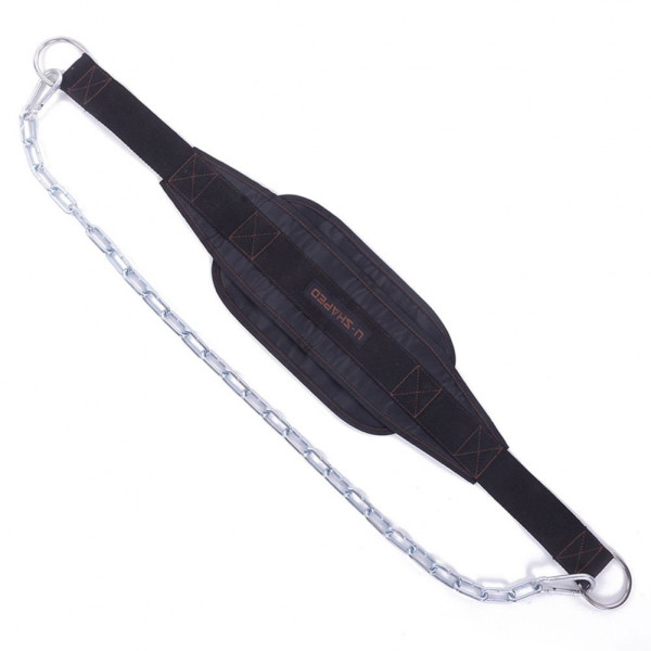 HemeraPhit Cinturón de barbilla con peso con cadena para inmersión, levantamiento de pesas, entrenamiento de fuerza, cinturón de dominadas, soporte para cintura y espalda