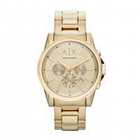 Armani Exchange A|X Reloj cronógrafo de acero inoxidable en tono dorado para hombre