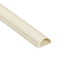 D-Line Escondite de cables semicircular, cubierta de cables patentada, oculta cables de montaje en pared para TV, canaleta para cables, cubiertas de cables decorativas, pintable, corrector de cables adhesivo - 1x 1.18 pulgadas de ancho x 0.59 pulgadas de 