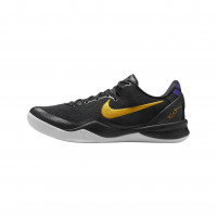 Zapatos de baloncesto Kobe VIII Protro (HF9550-001, negro/blanco/púrpura/oro universitario) Talla 12