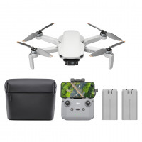 DJI Mini 4K Camera Drone Combo, Drone con cámara 4K UHD para adultos, Menos de 249 g, Estabilización de cardán de 3 ejes, Transmisión de vídeo de 10 km, Retorno automático, 2 baterías para un tiempo máximo de vuelo de 62 min, QuickShots