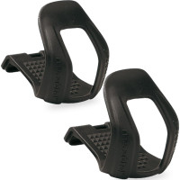 Zefal Cristophe - Clips para media puntera para bicicleta de montaña, S/M, negro