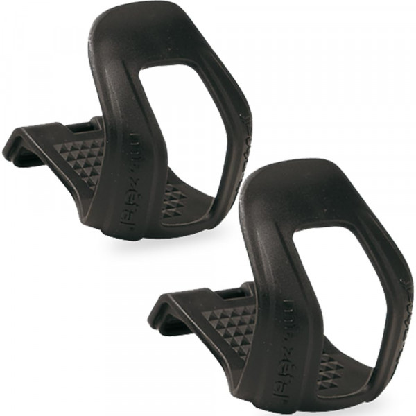 Zefal Cristophe - Clips para media puntera para bicicleta de montaña, S/M, negro