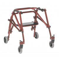 Inspirado en Drive Nimbo 2G Andador posterior con asiento, rojo castillo, pequeño
