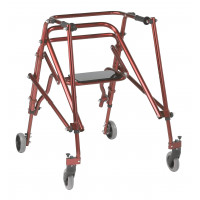 Inspirado en Drive Nimbo 2G Andador posterior con asiento, rojo castillo, grande