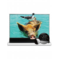 VIVIDSTORM Pantalla de Proyector UST Motorizada, Tensada con Sonido Diseño Perforado Transparente, Ideal para Cine en Casa y Gamingr, VWSDSTUST110HP